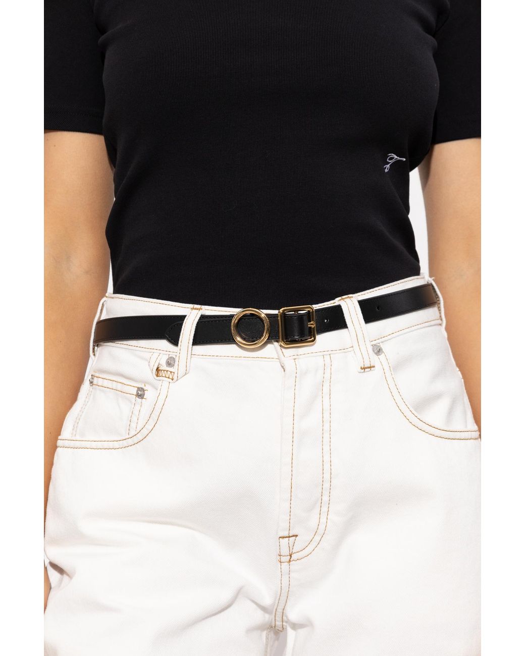 Jacquemus Black Leather Belt