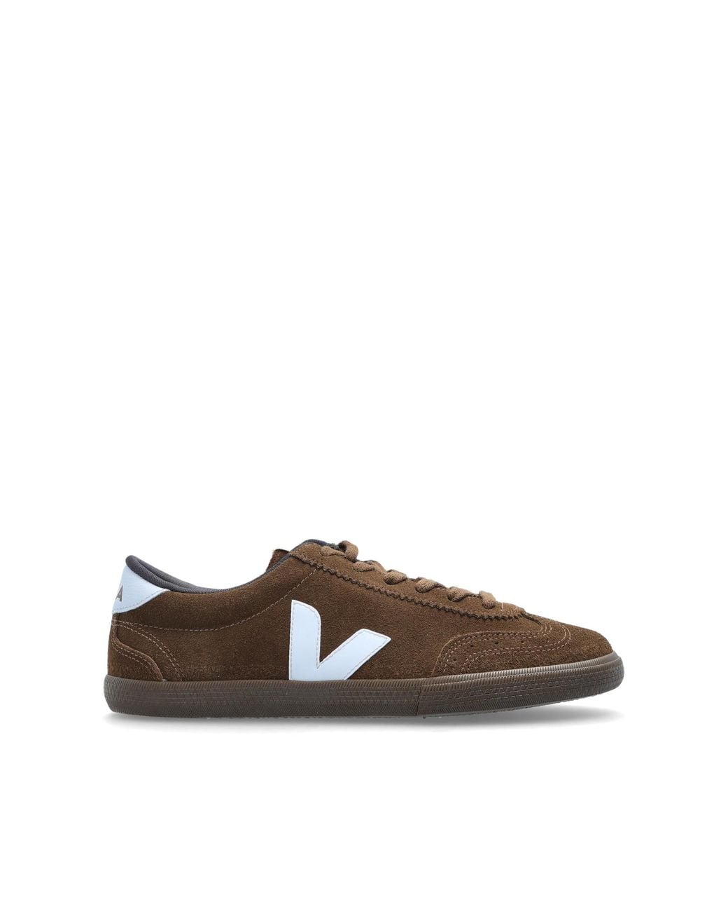 Veja Brown "Volley Suede" Sports Shoes for men