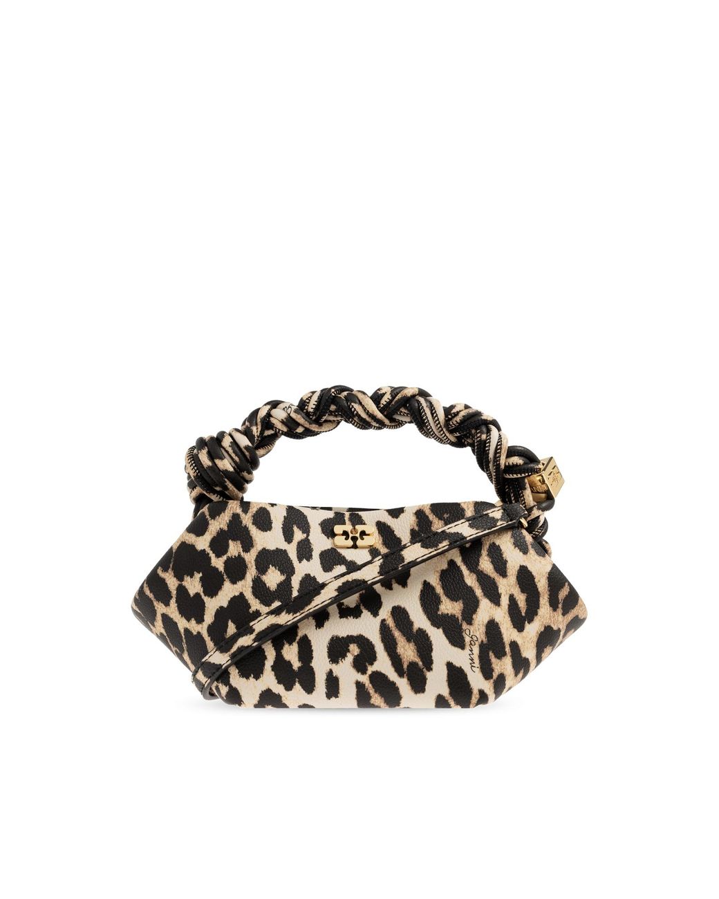Ganni Black Handbag Made Of Eco Leather