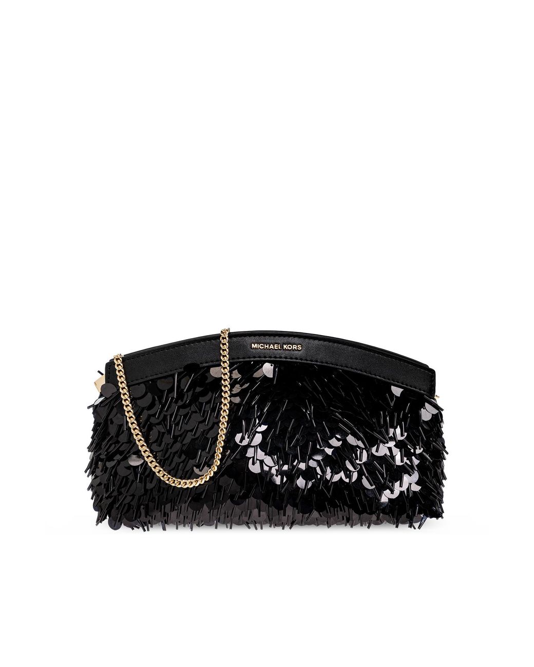 MICHAEL Michael Kors Black 'Athena' Sequin Clutch