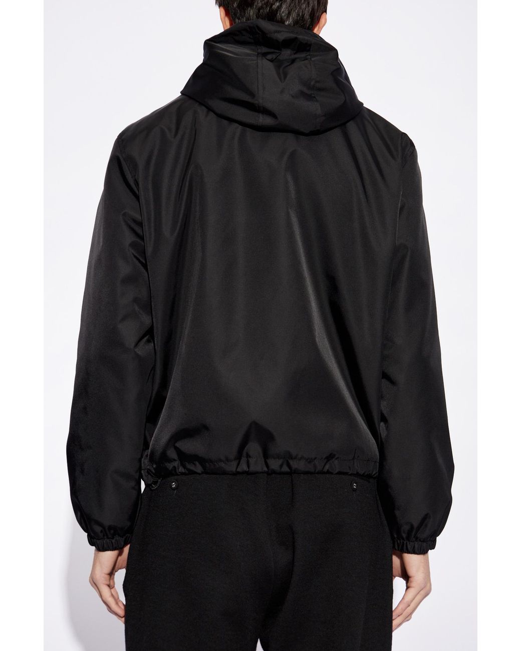 Versace Black Jacket With Logo for men