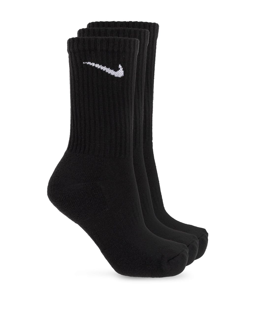 Nike Black Three-Pack Of Socks With Logo