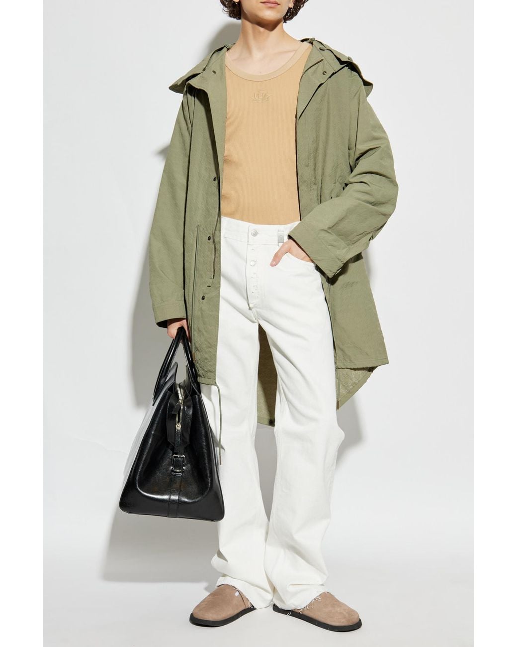 McQueen White Jeans With Vintage Effect for men