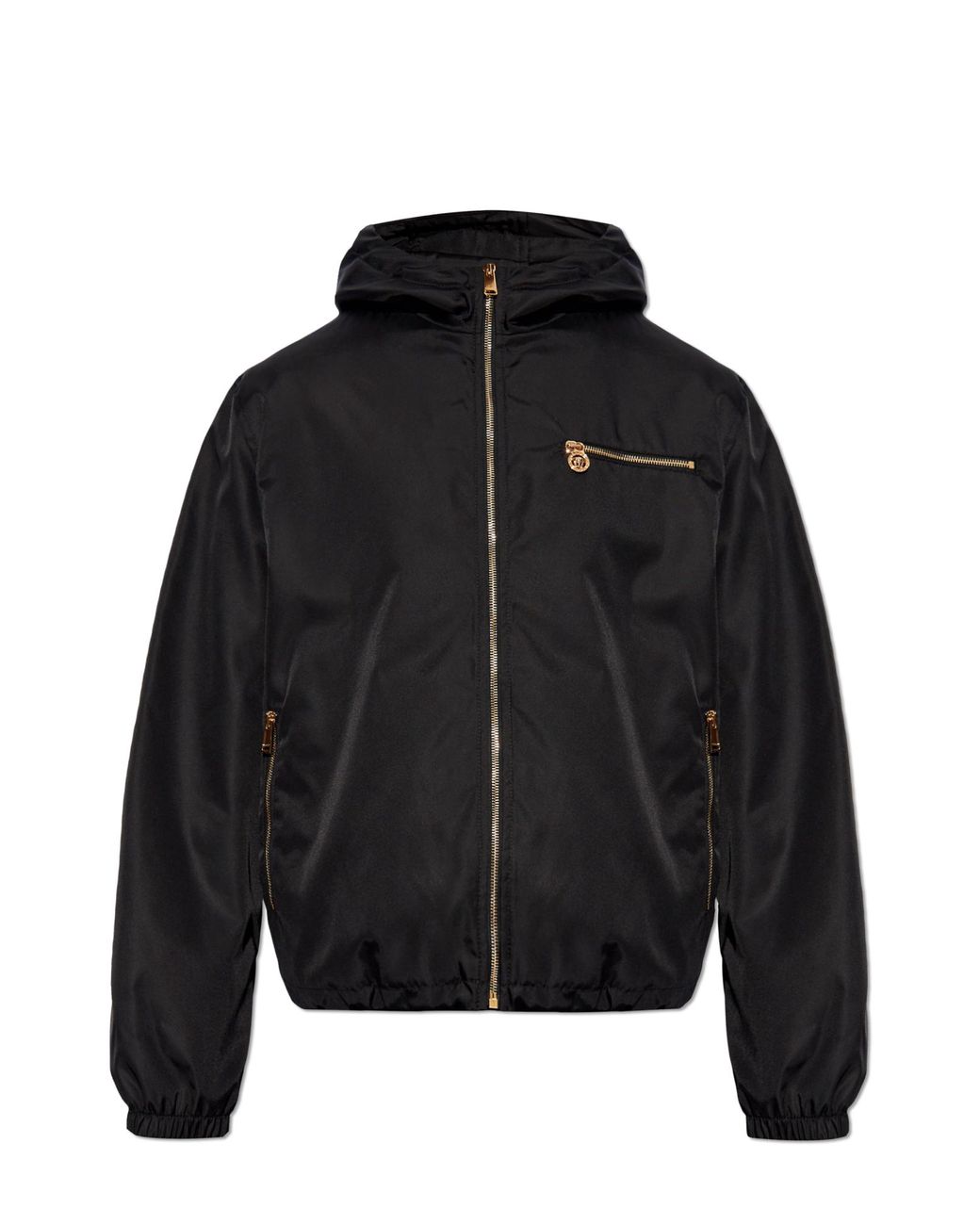 Versace Black Jacket With Logo for men