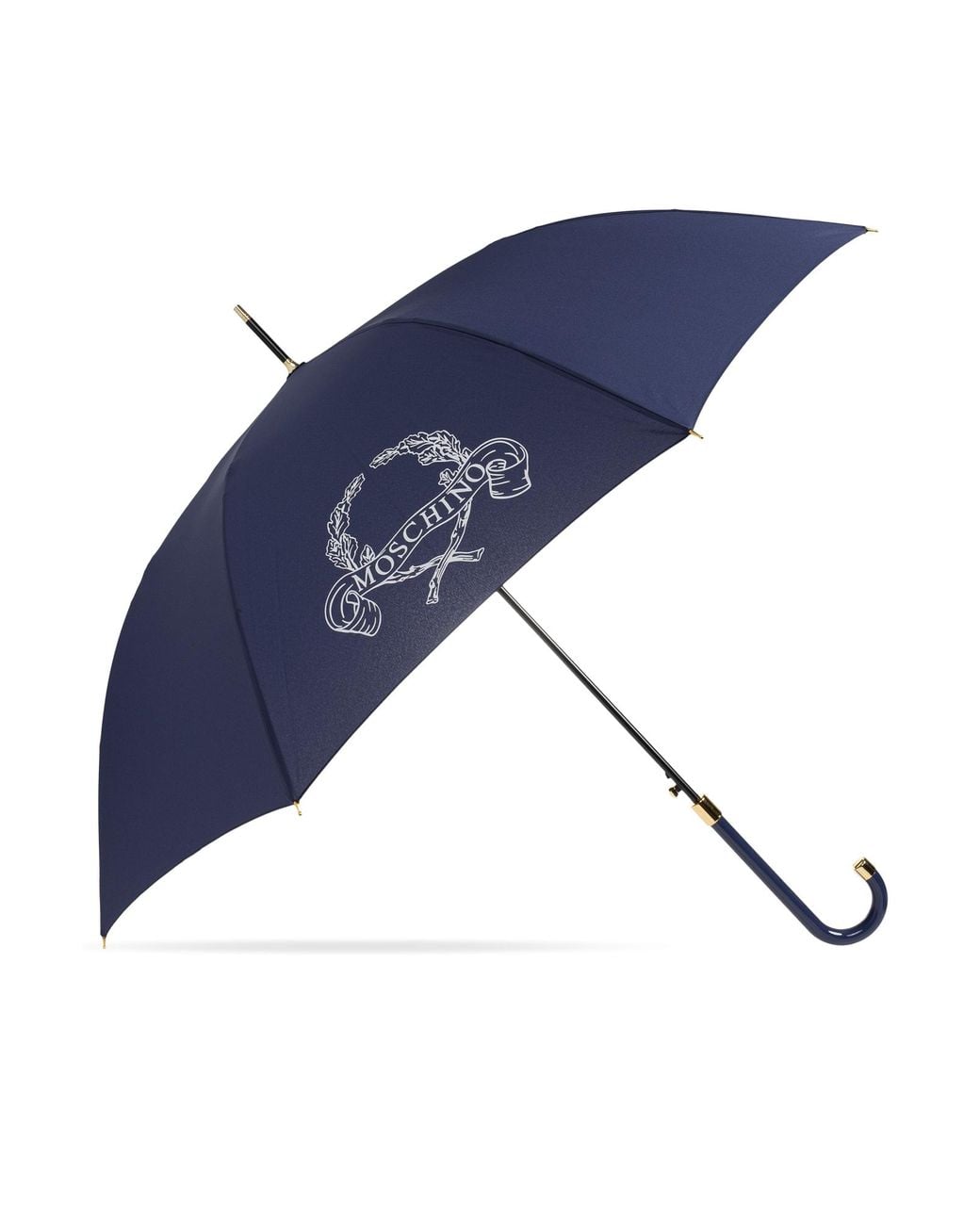 Moschino Blue Parasol With Logo