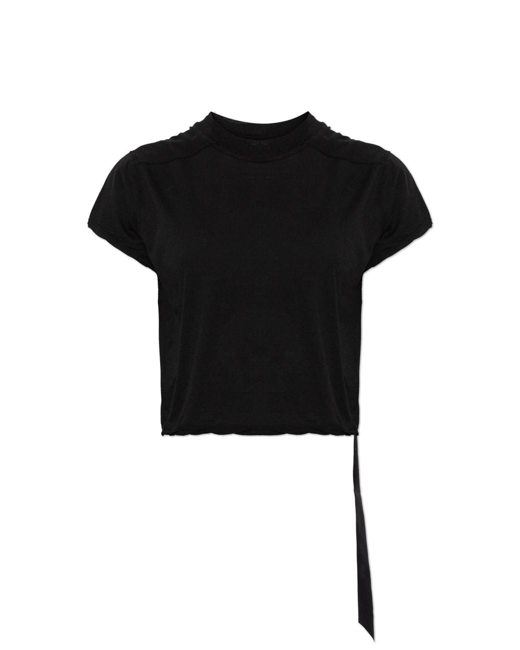 Rick Owens Black Top With A Decorative Stripe