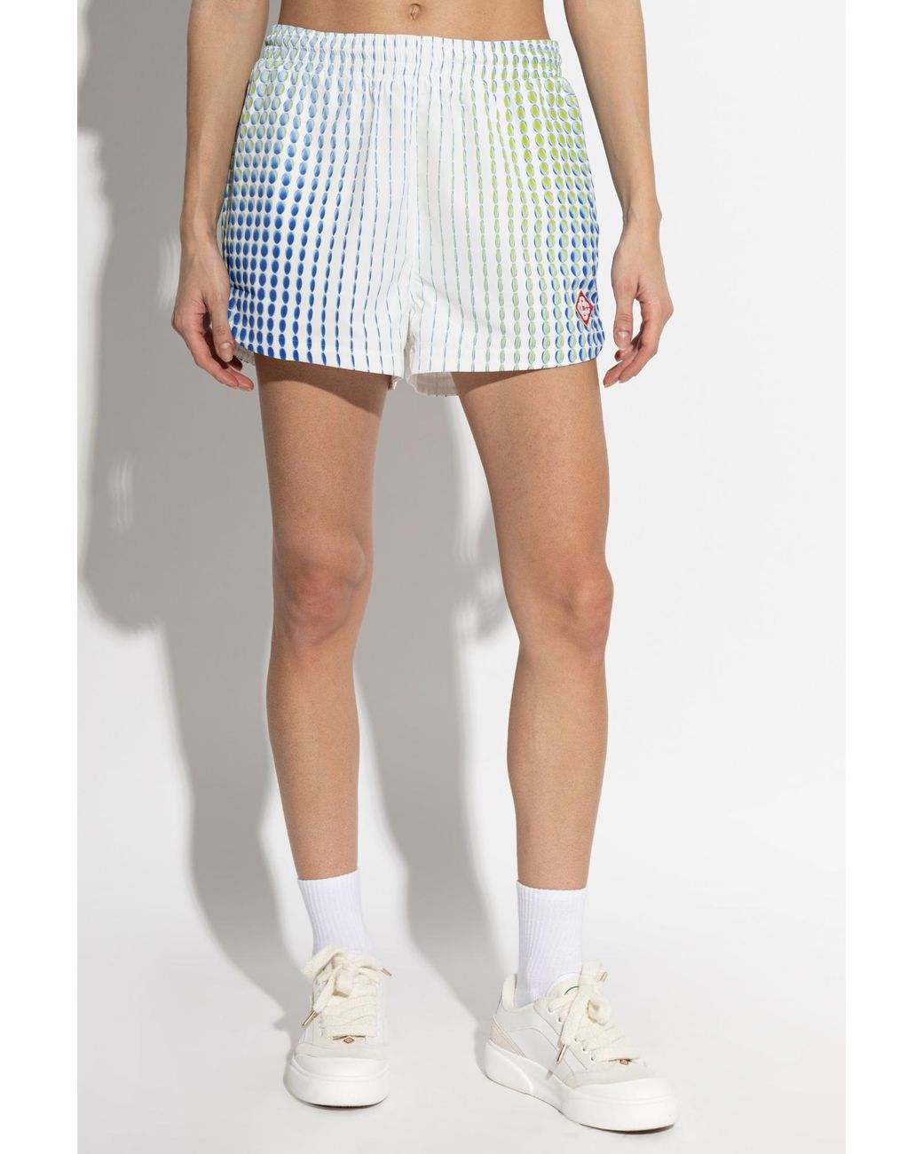 Casablanca White Polka Dot Patterned Shorts