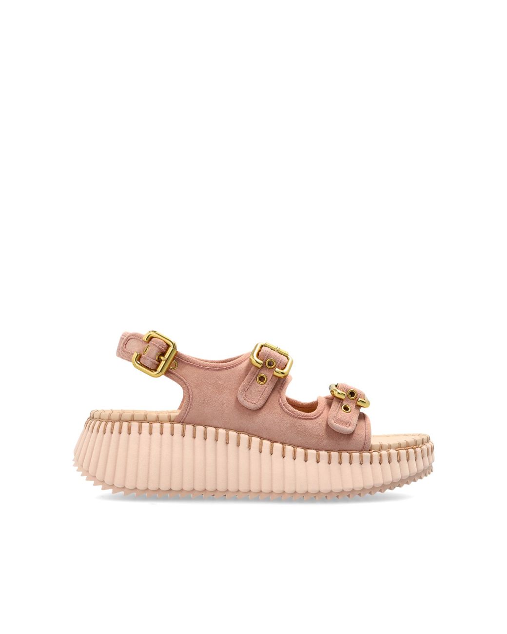 Chloé Pink 'Nama' Platform Sandals