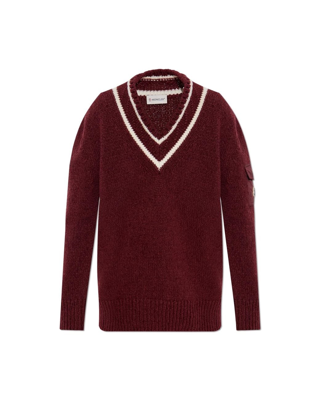 Moncler Red Wool Sweater