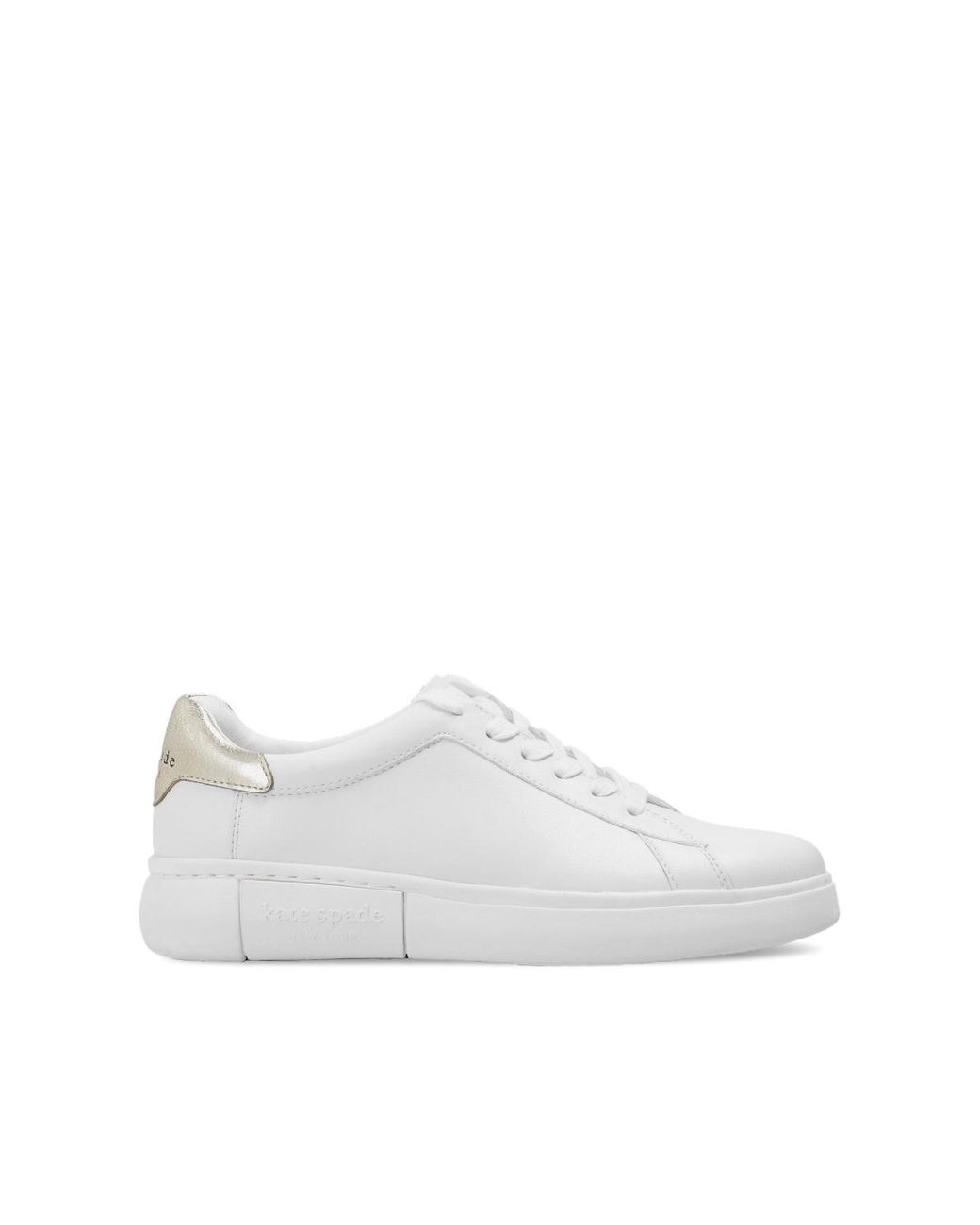 Kate Spade Leather 'lift' Sneakers White - Lyst