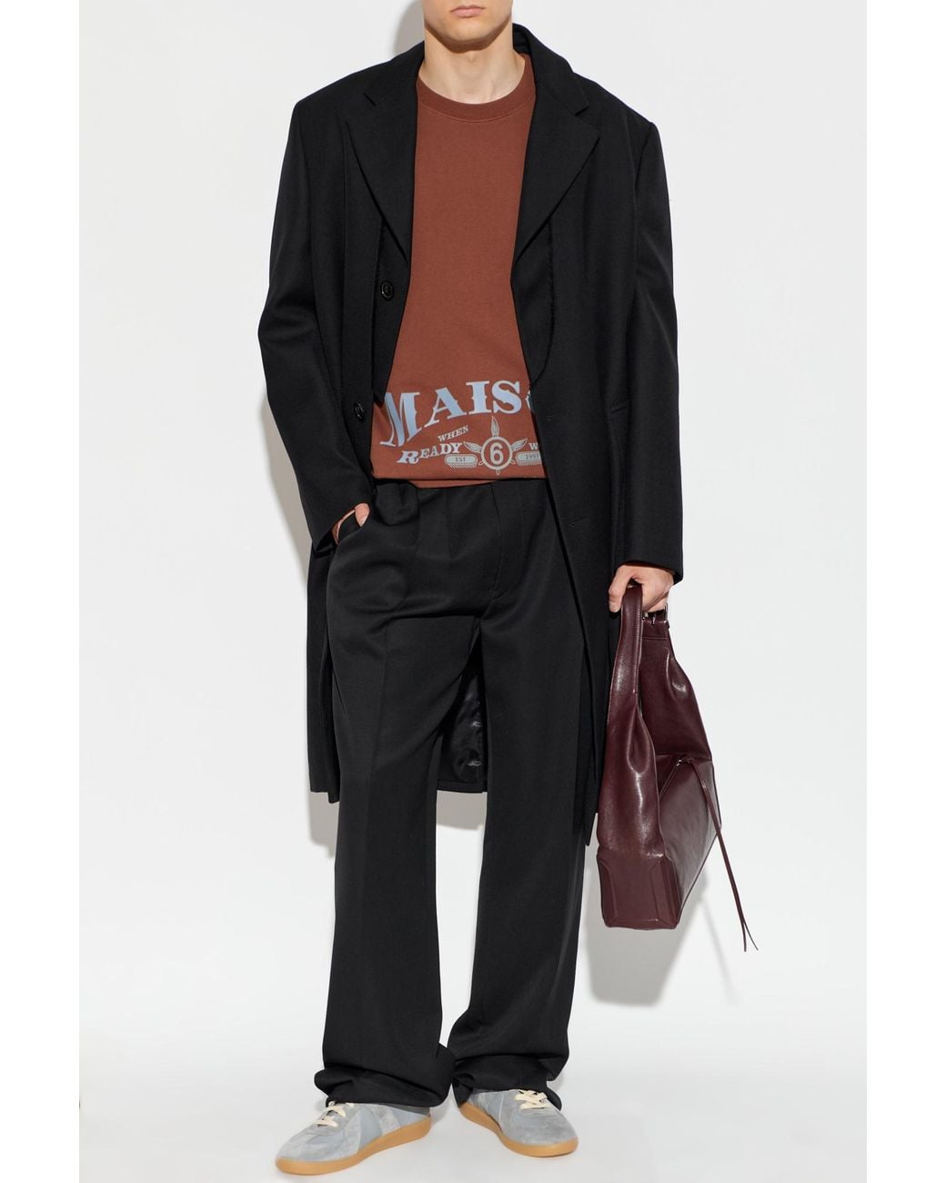 MM6 by Maison Margiela Brown Sweatshirt With Print for men