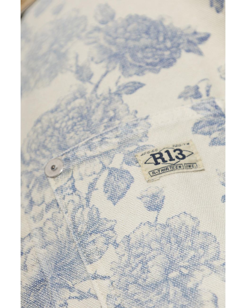 R13 White Denim Jacket