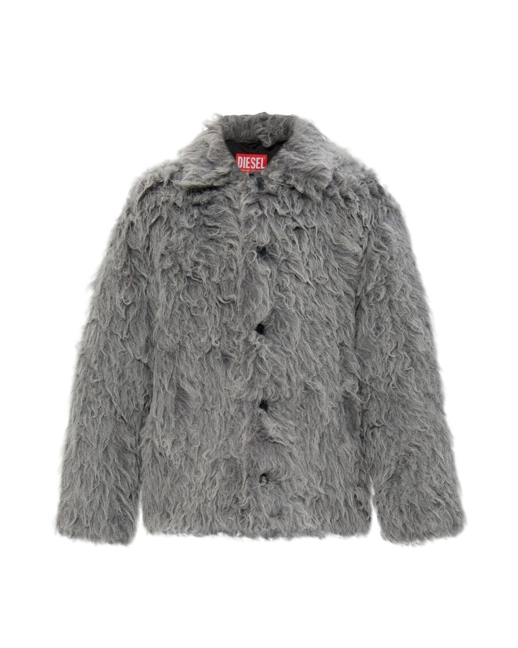 DIESEL Gray Faux Fur "W-Claes" for men