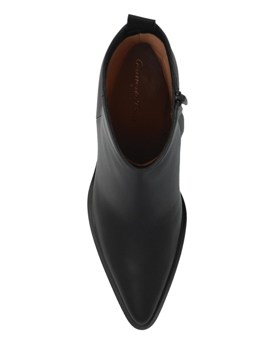 Gianvito Rossi Leather Ankle Boots Dylan in Black | Lyst