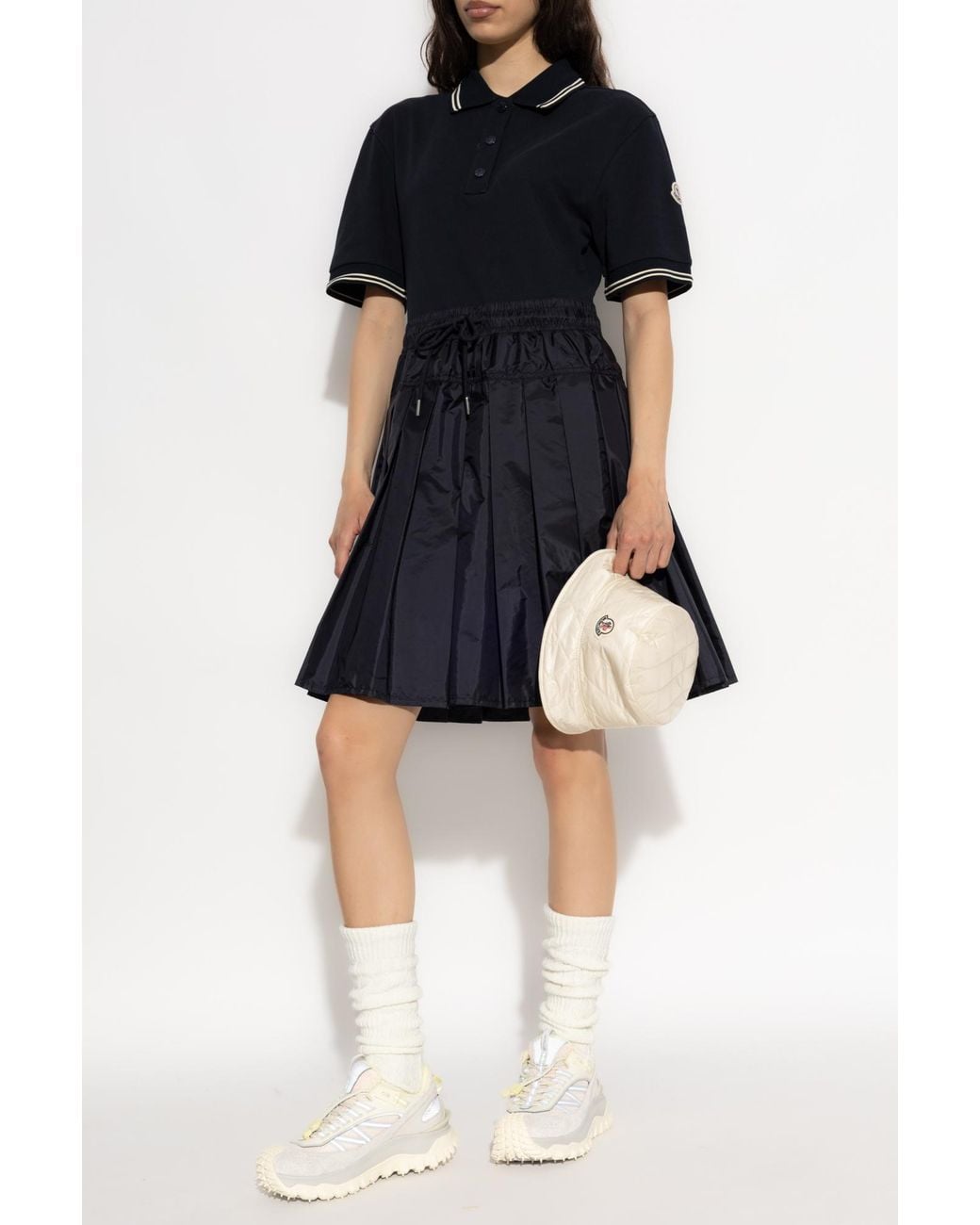 Moncler Black Polo Dress