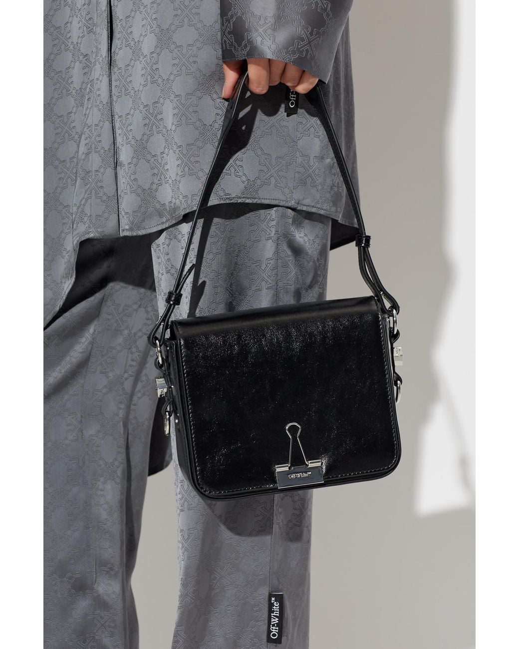 Off-White c/o Virgil Abloh Black Shoulder Bag 'Binder'