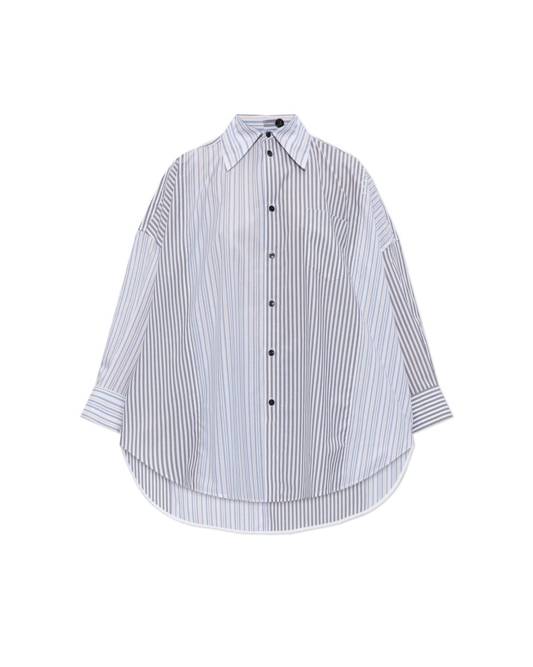 Marni Gray Shirt With Stripe Pattern