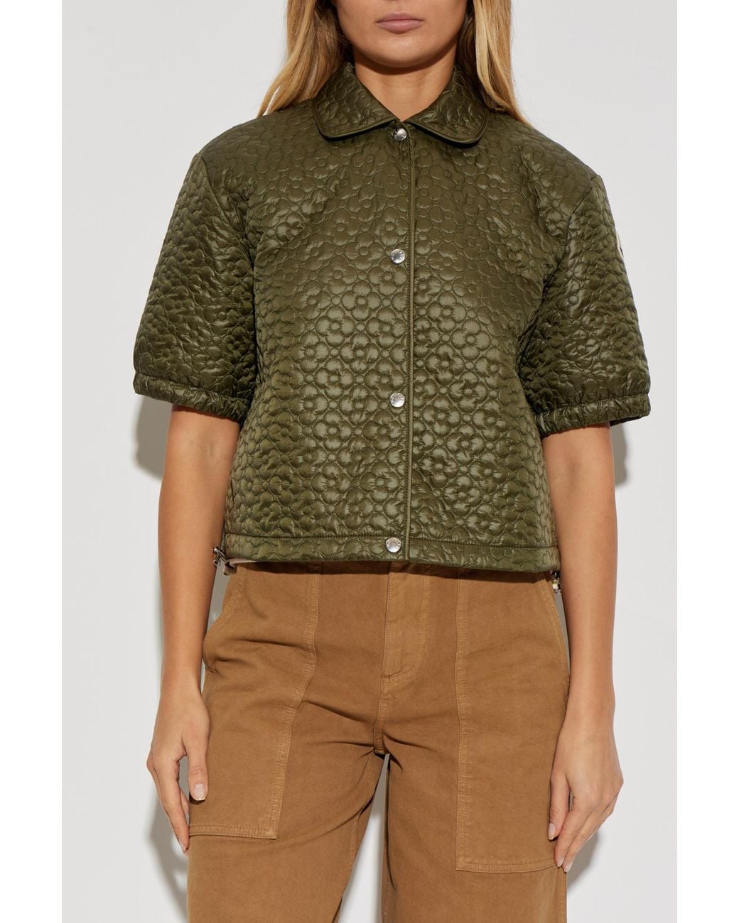 Moncler Green Quilted Shirt