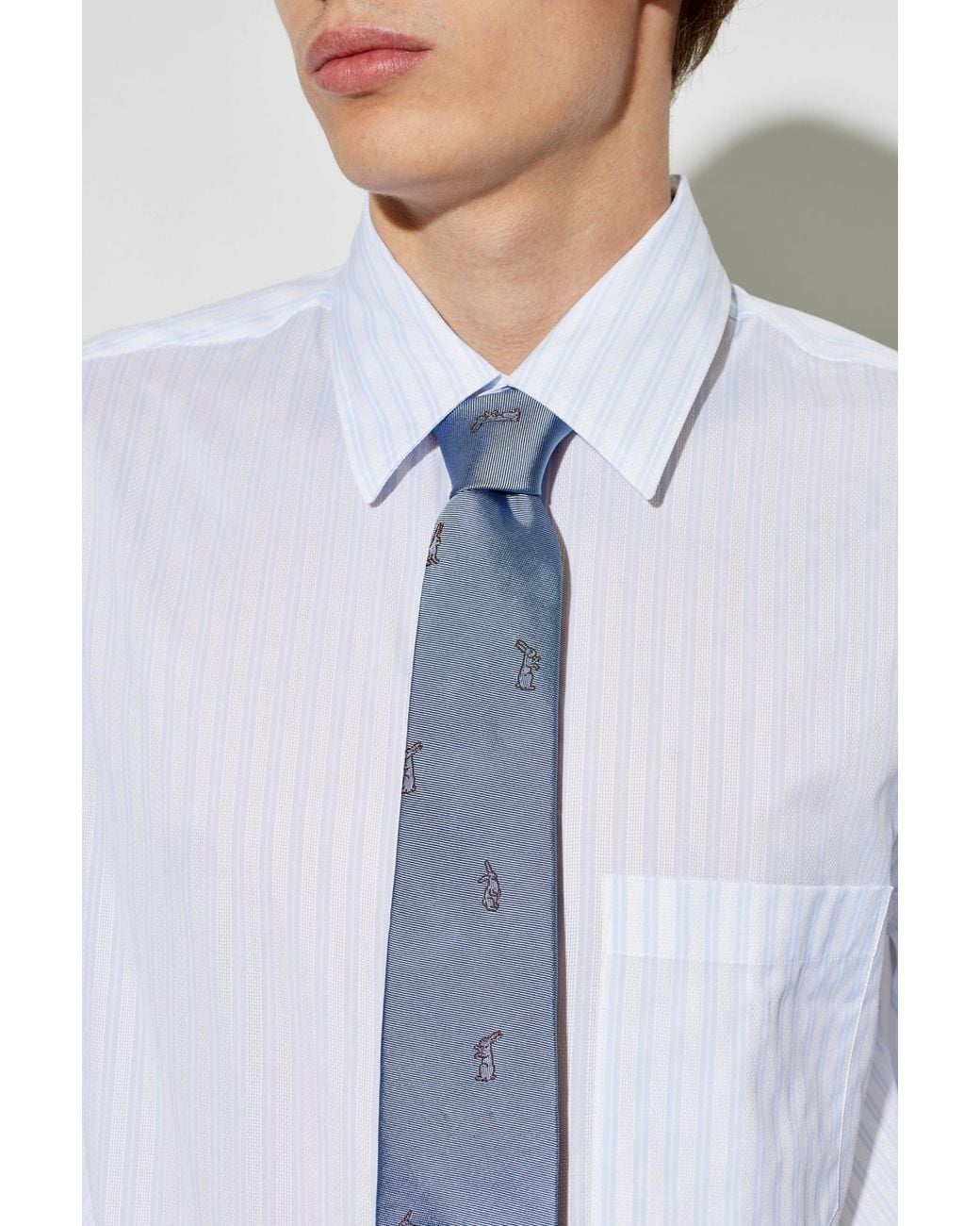 Paul Smith Blue Silk Tie for men