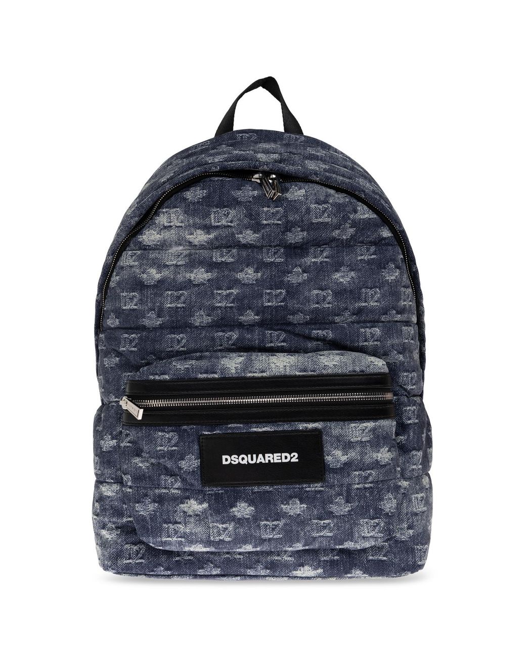 DSquared² Blue Monogram Backpack for men