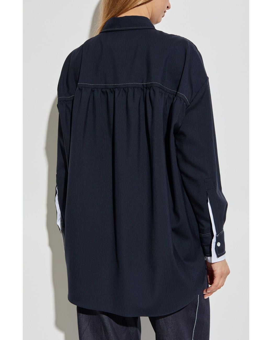 Marni Blue Wool Shirt