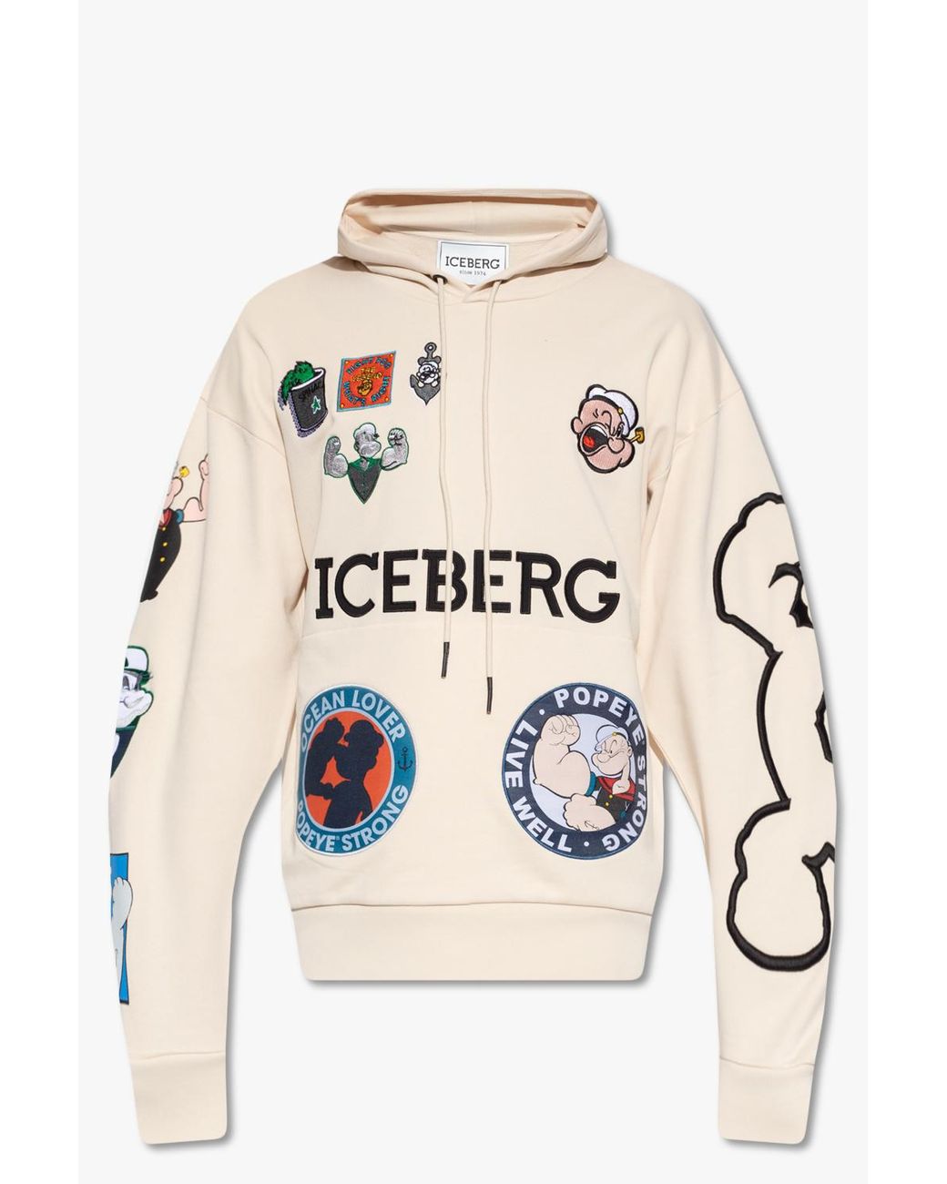 パーカー・フーディ ICE B ICEBERG Men Hoodies E040 63171327 Beige Hoodies and Crew Neck Sweatshirts for Men | ICEBERG