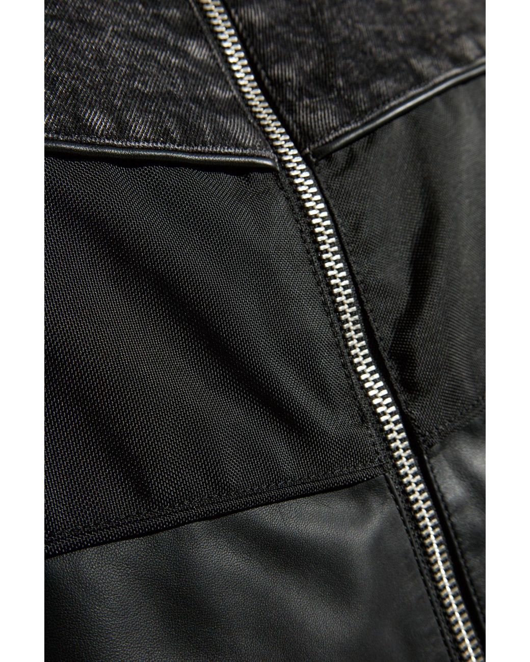 DIESEL Black Jacket L-Leopol for men
