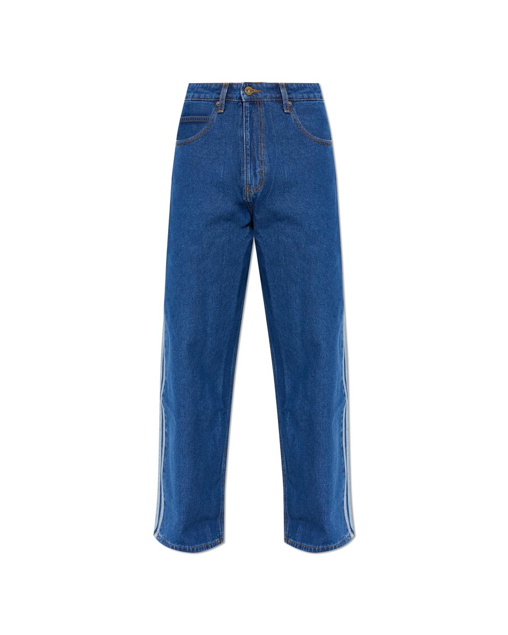 Adidas Originals Blue Wide-Leg Jeans