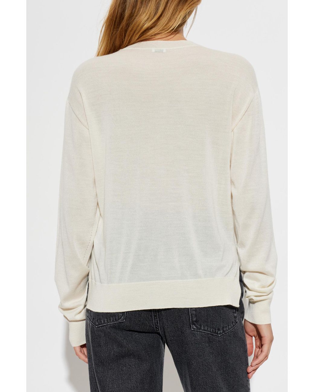 Jil Sander Black Wool Blazer With Herringbone Pattern