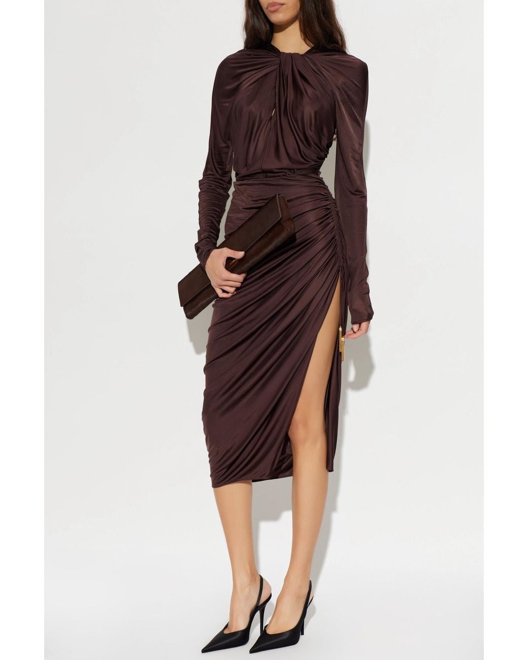 Balmain Purple Draped Body