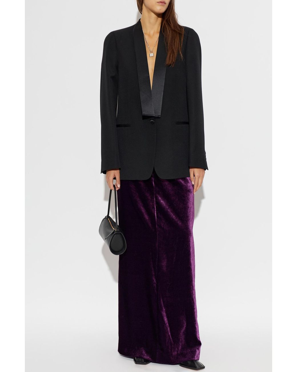 Maison Margiela Black Wool Blazer With Single Vent