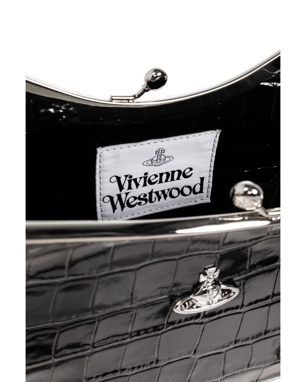 Vivienne Westwood Black 'Charm Frame' Bag