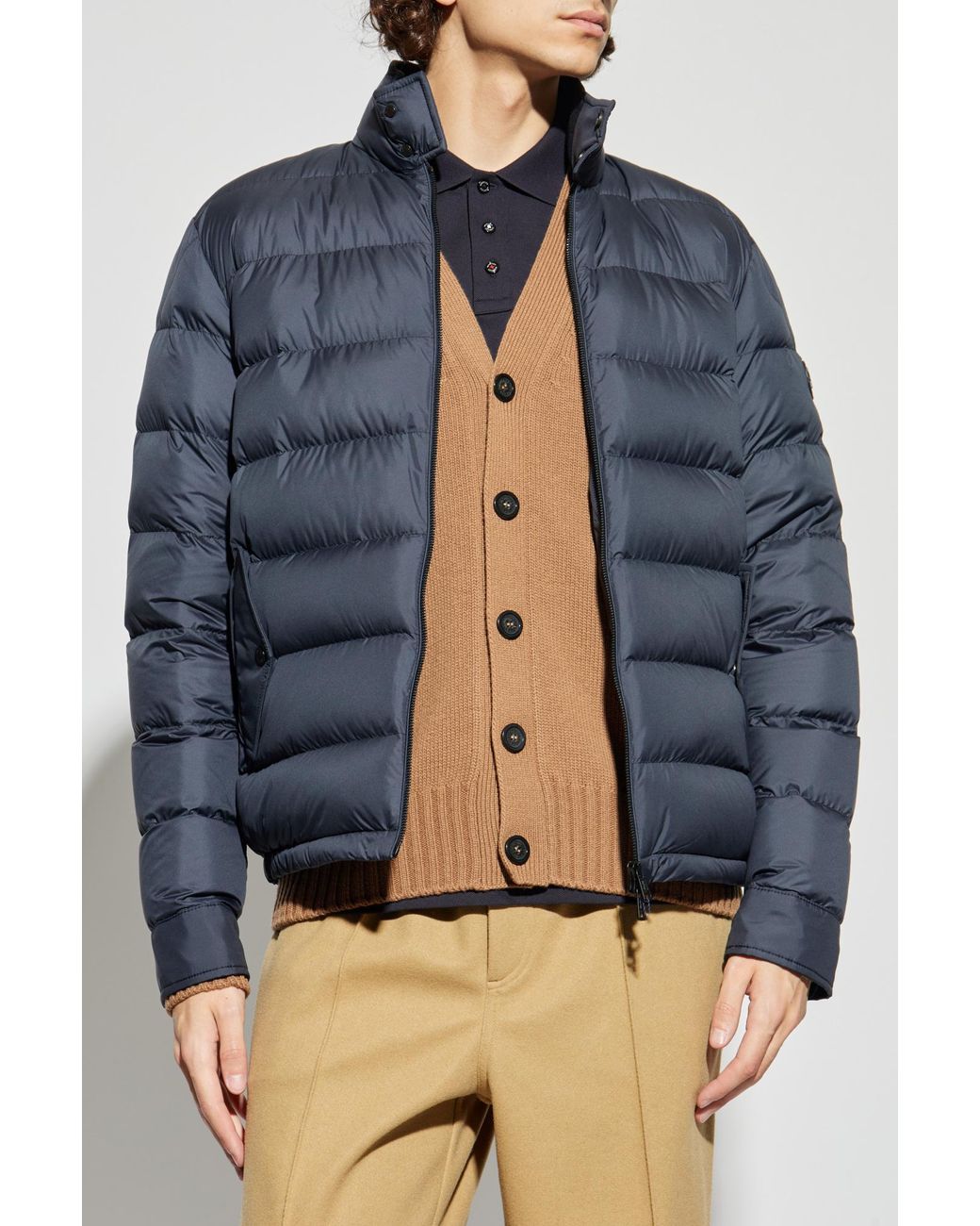 Moncler Blue Down Jacket for men
