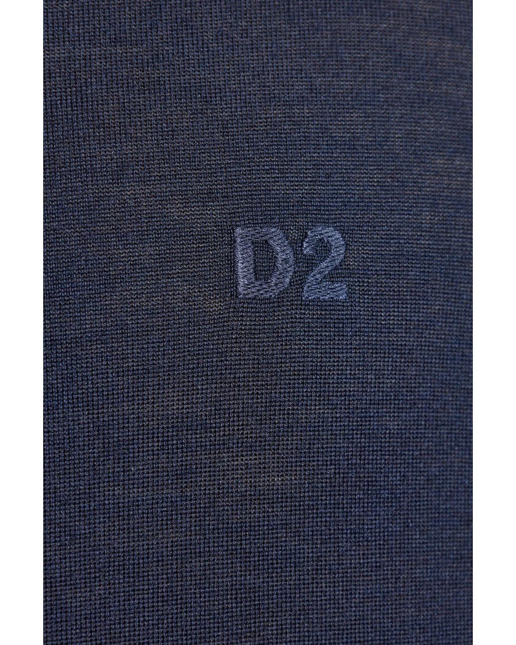 DSquared² Blue Wool Turtleneck for men