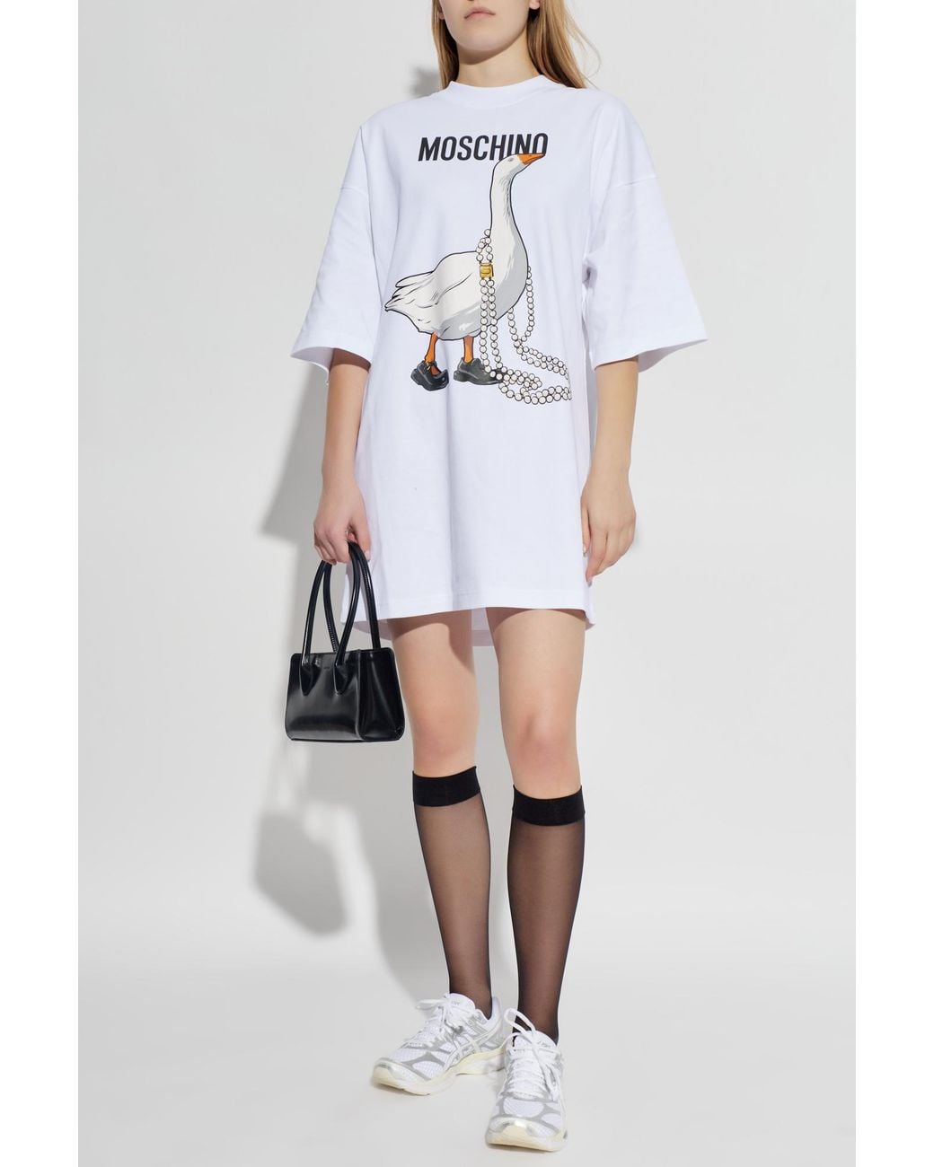 Moschino White Dress With Print