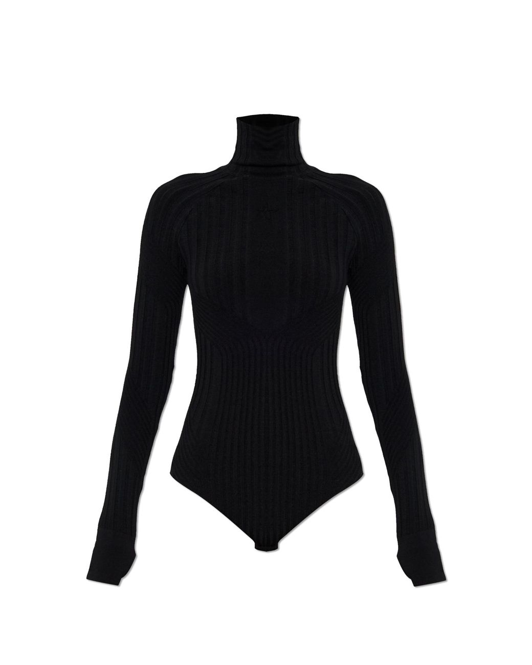 Perfect Moment Black Ribbed "Seamless" Bodysuit