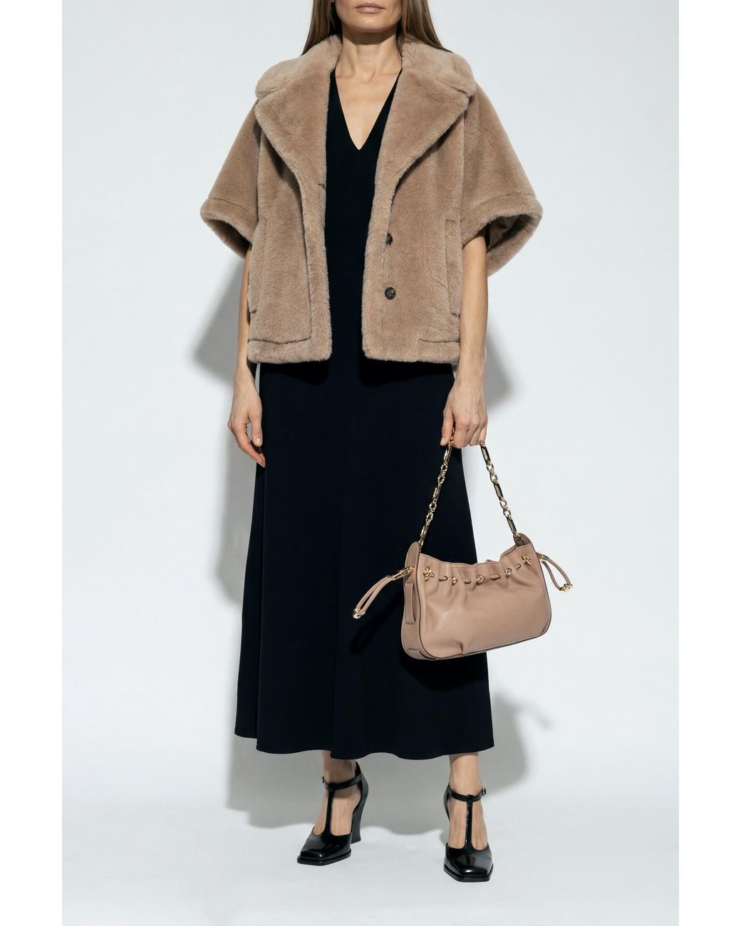 Sportmax Black Dress "Pecora"