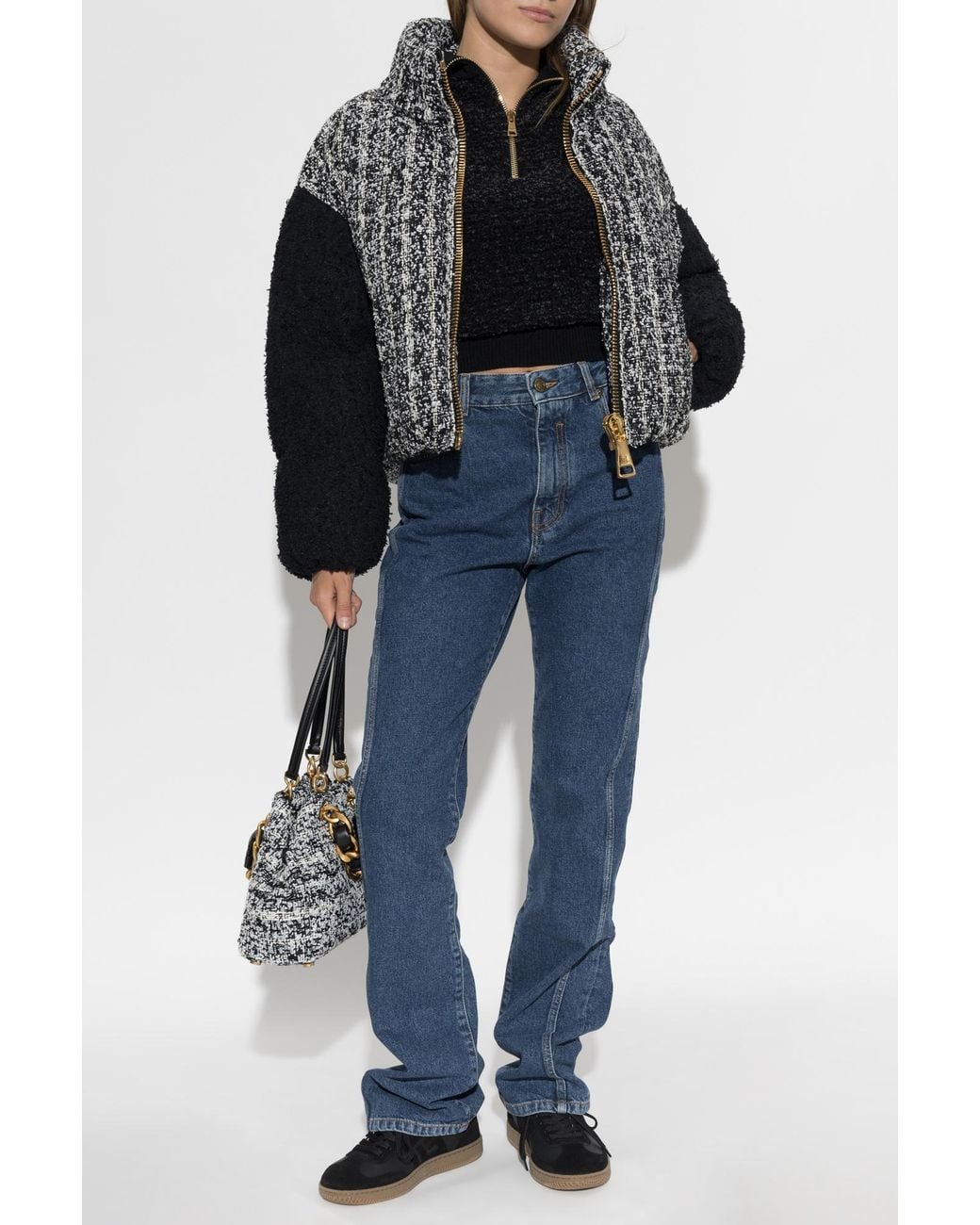 Balmain Black Sweater With Collar