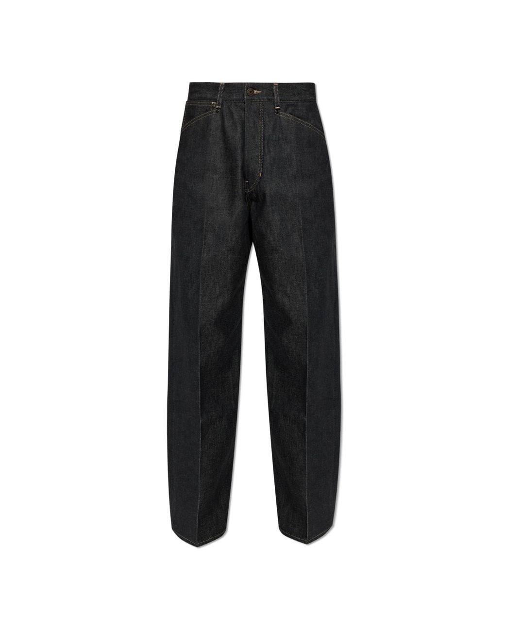 Lemaire Black Jeans With Straight Legs for men