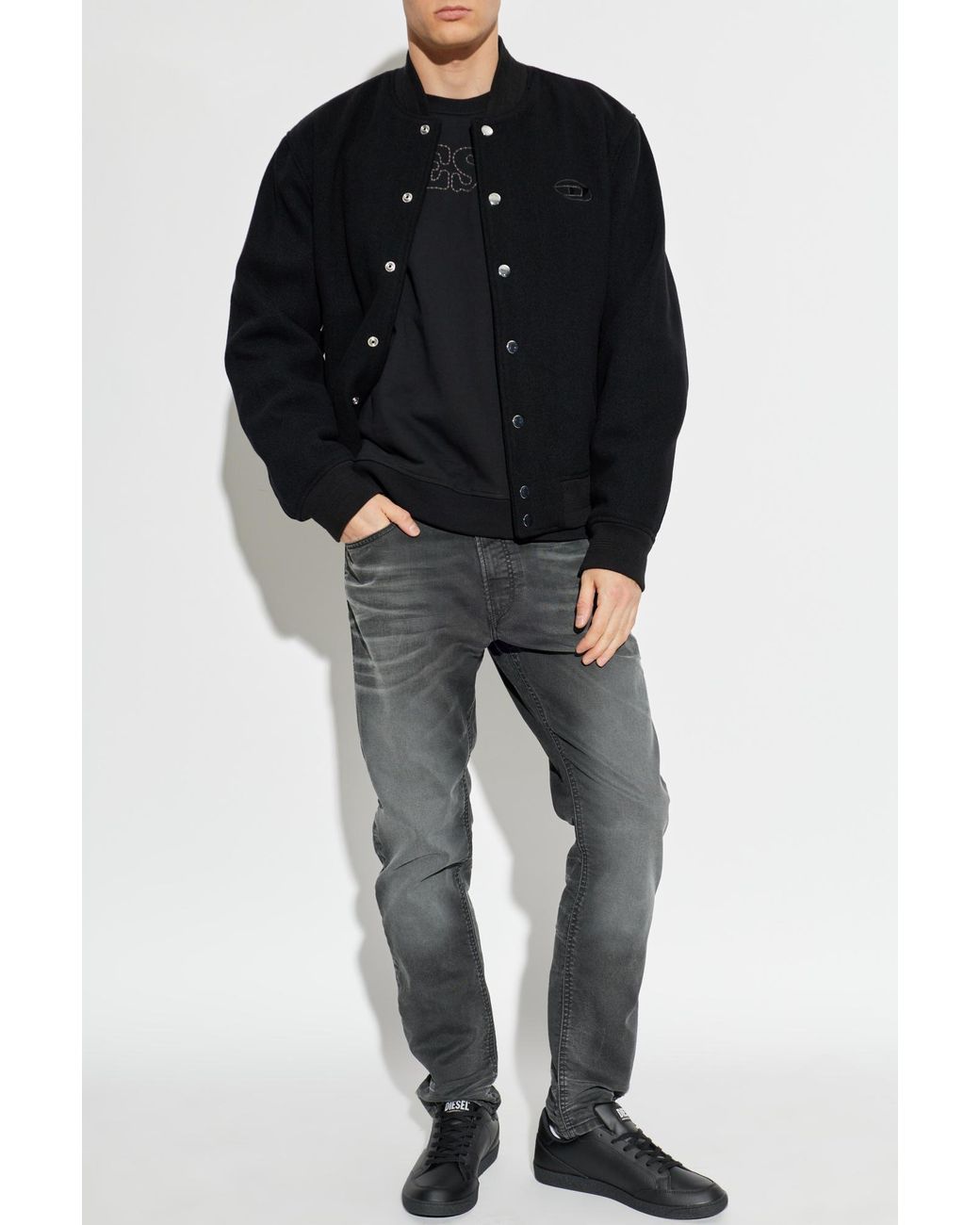 DIESEL Blue Wool Jacket 'J-Arry-Wrd' for men