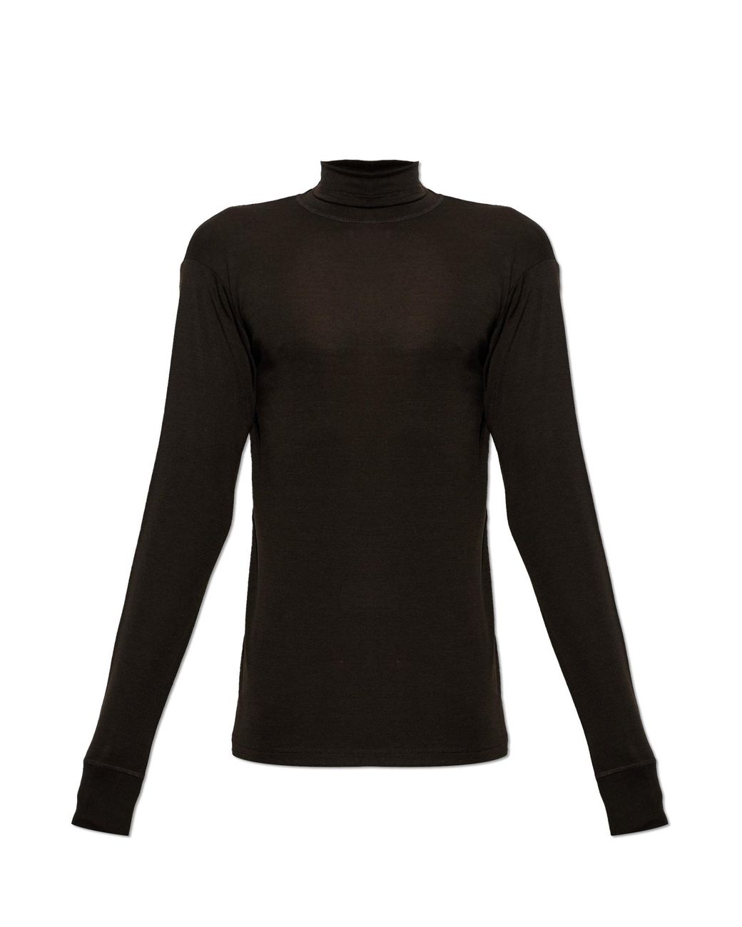 Lemaire Black Wool Turtleneck for men