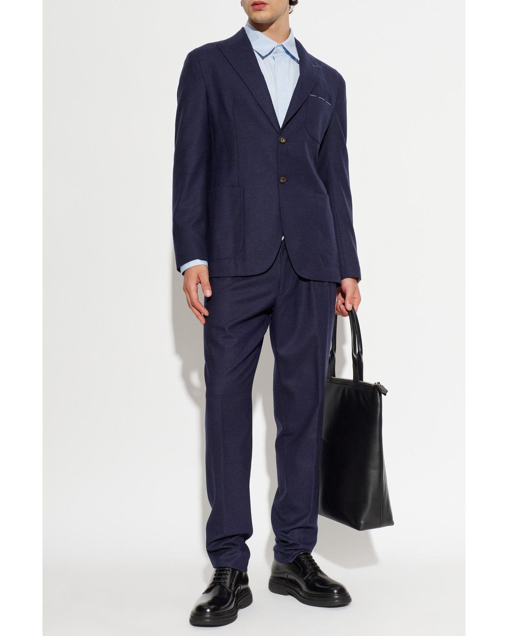 Eleventy Blue Wool Suit for men
