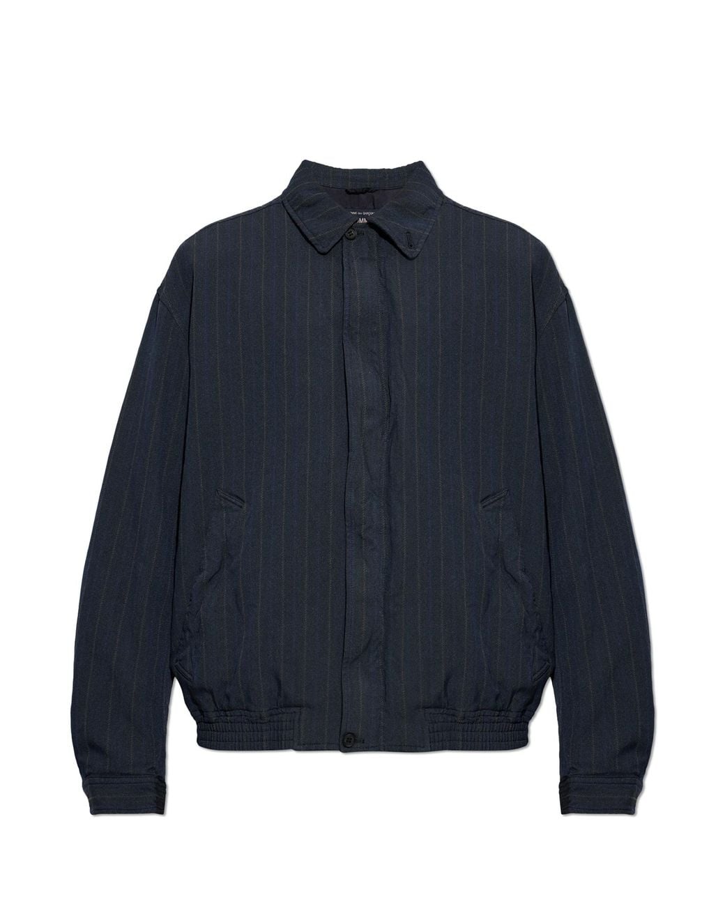 Comme des Garçons Blue Pinstripe Pattern Jacket for men