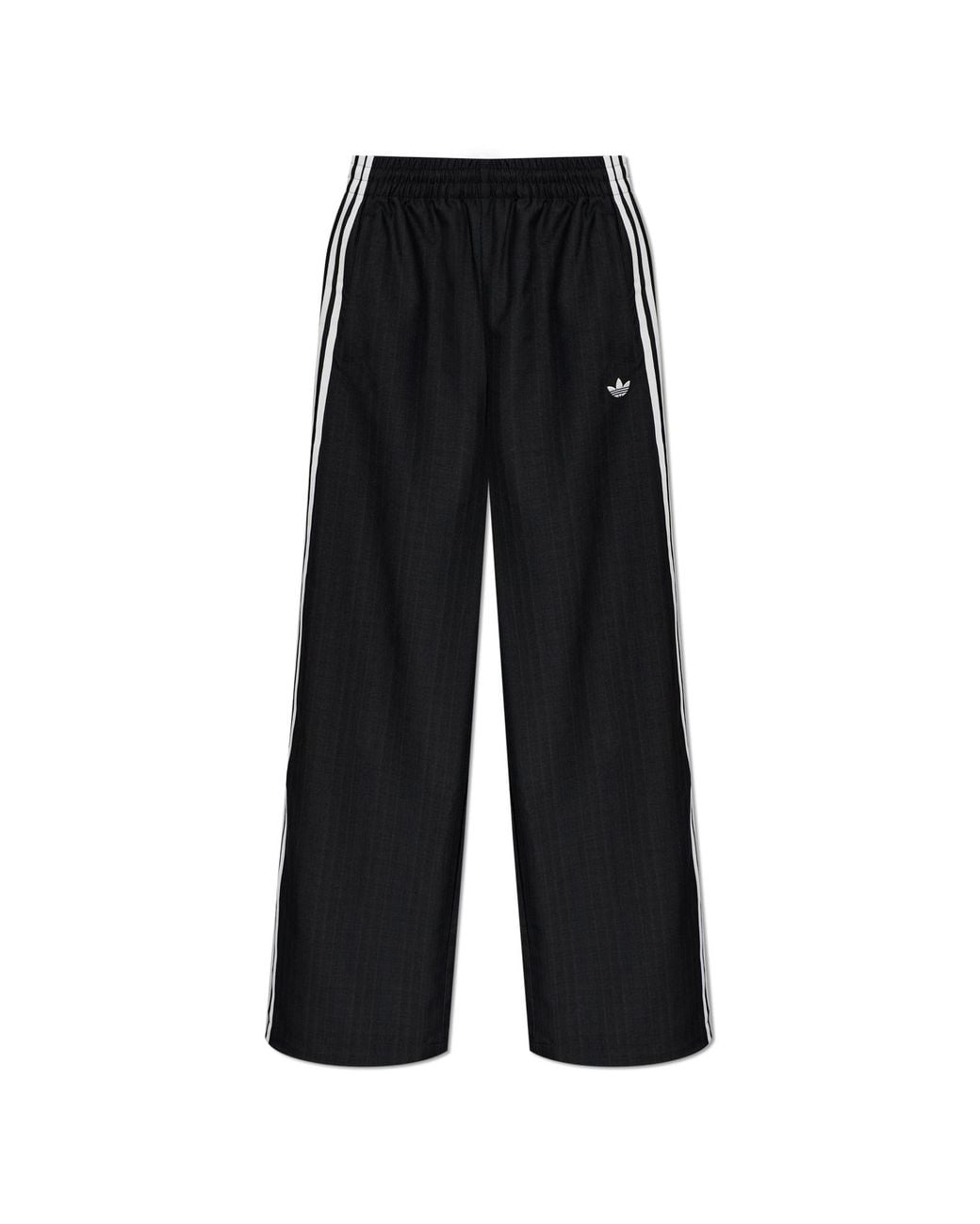Adidas Originals Black Wide-Leg Trousers