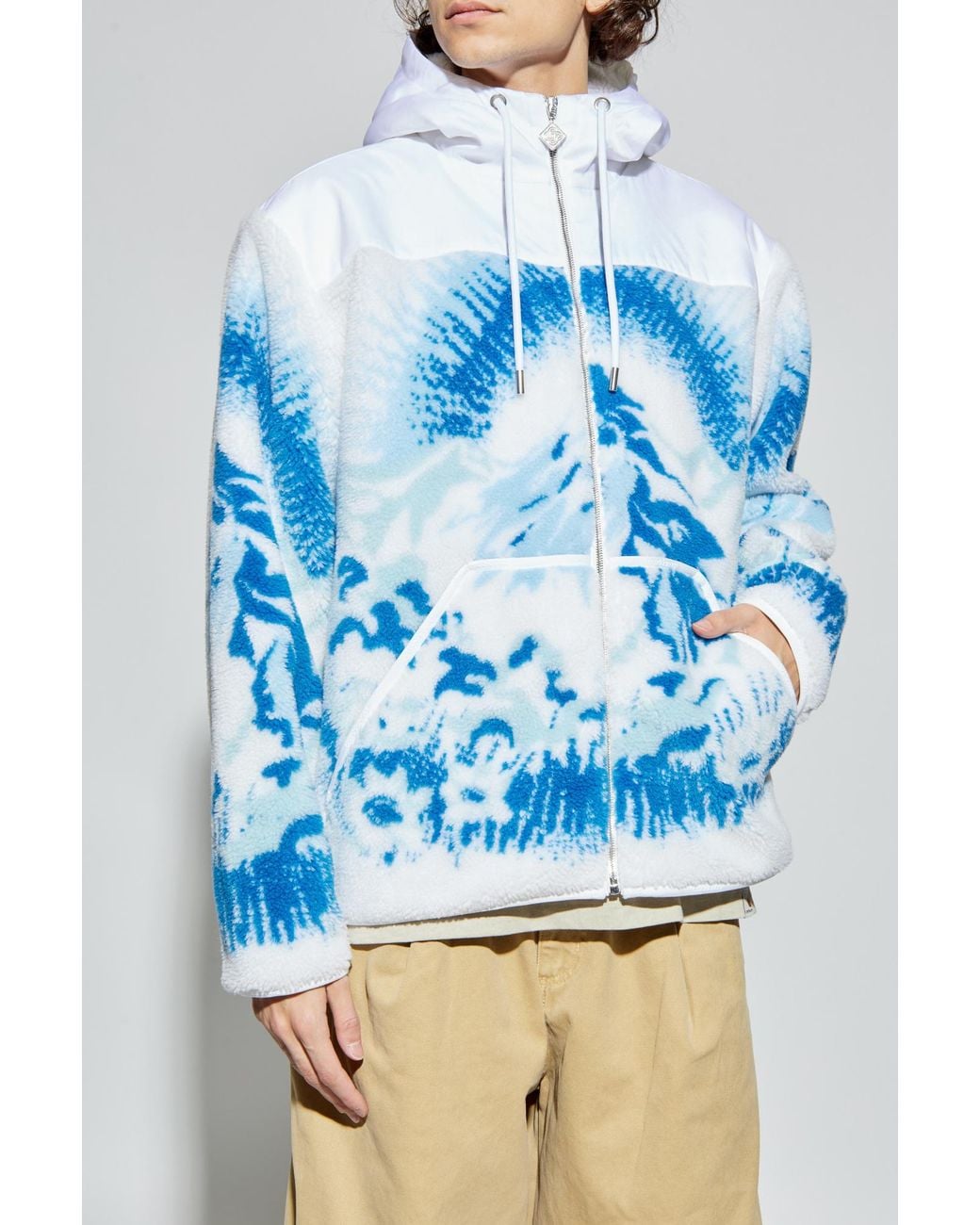 Casablanca Blue Hooded Jacket for men