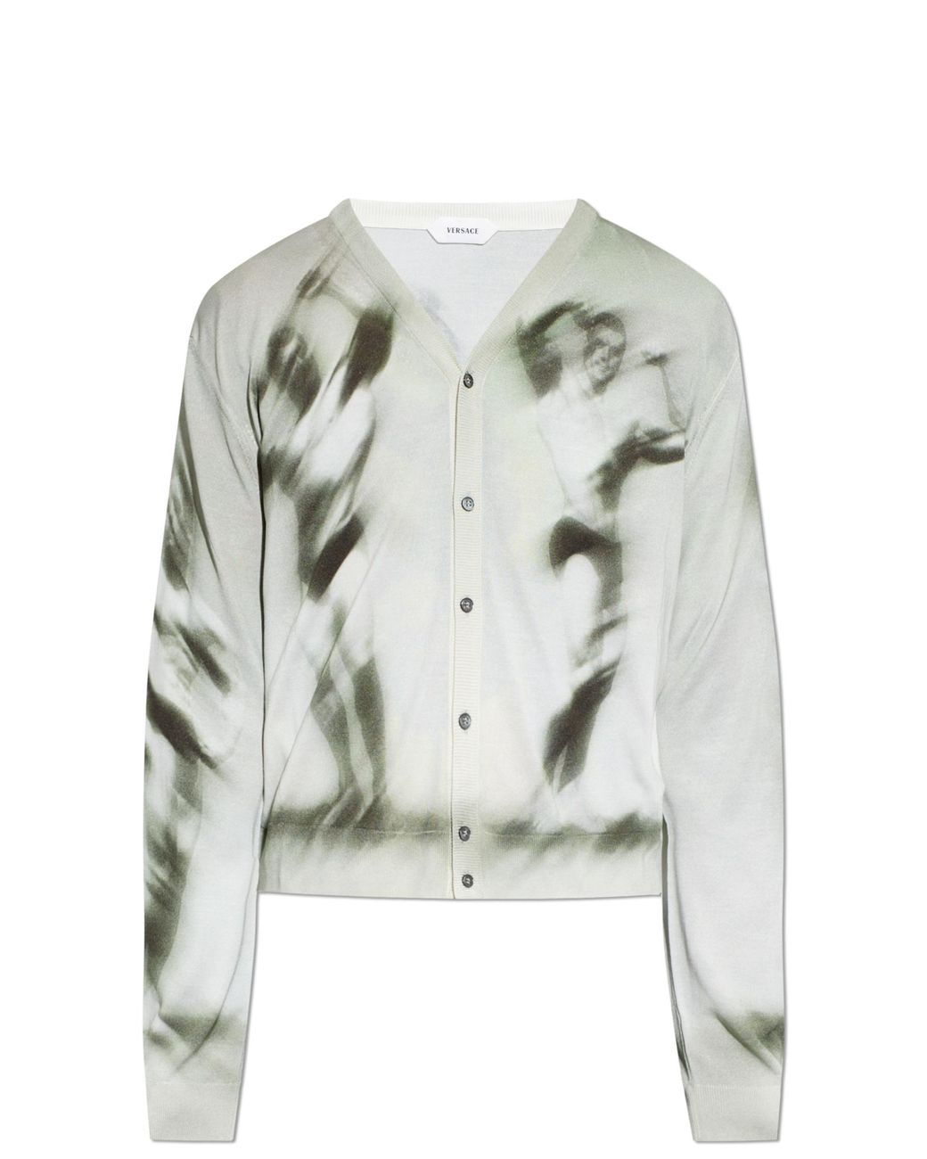 Versace White Silk Cardigan for men