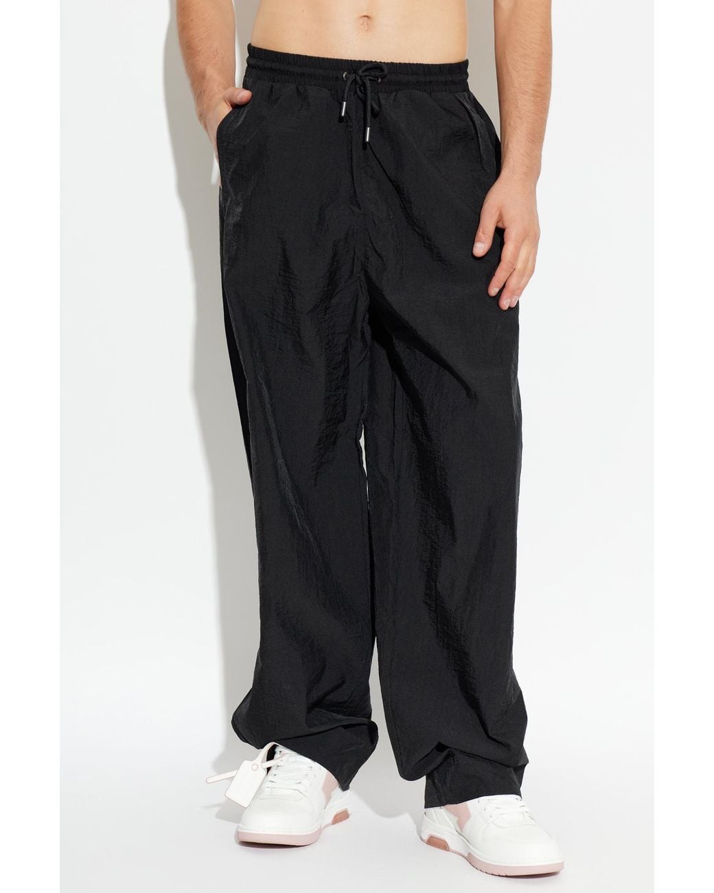 Off-White c/o Virgil Abloh Black Loose-Fit Trousers for men