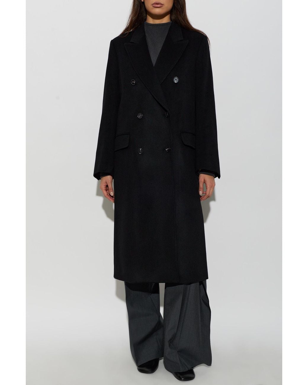 Paul Smith Black Wool Coat