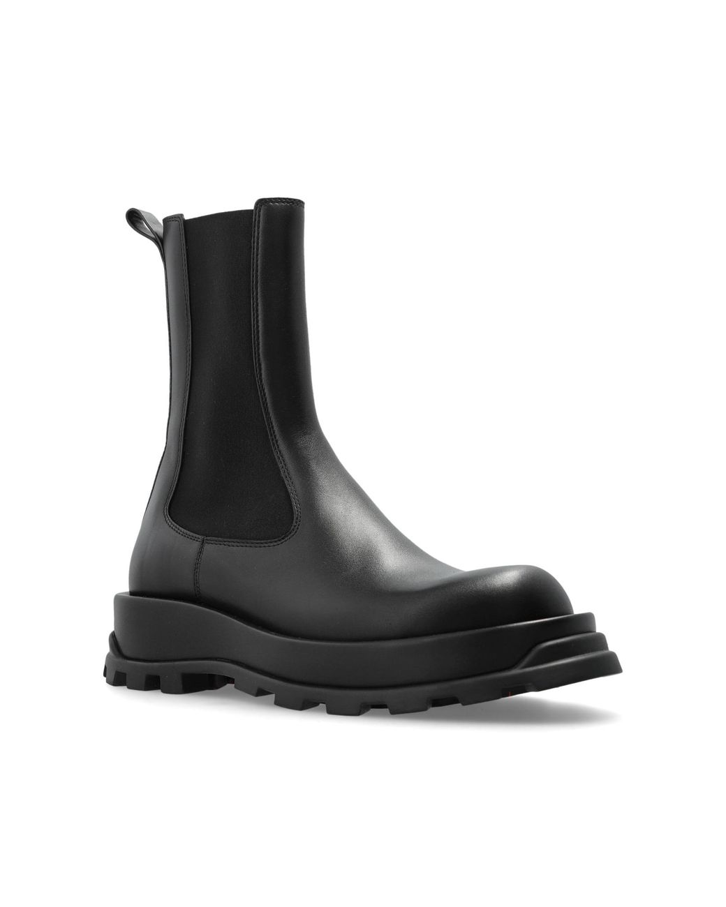 Jil Sander Black Ankle-High Shoes