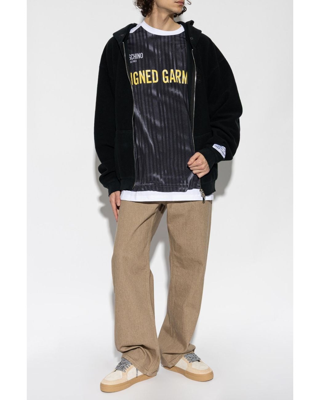 GALLERY DEPT. Black Oversized Fit Sweatshirt With Logo for men